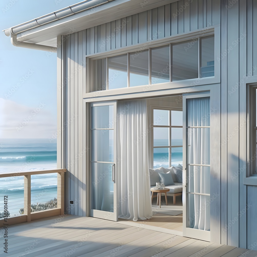 Fototapeta premium modern living room with a view