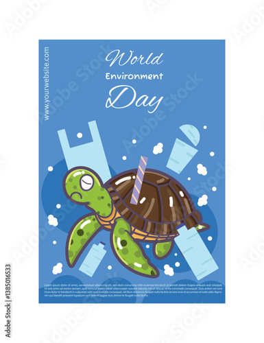 World Environment Day Poster or Card for Social Media Post Green Campaign
