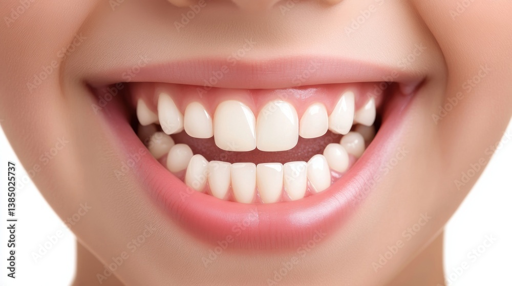 Obraz premium a close up of a child's smile with a missing tooth