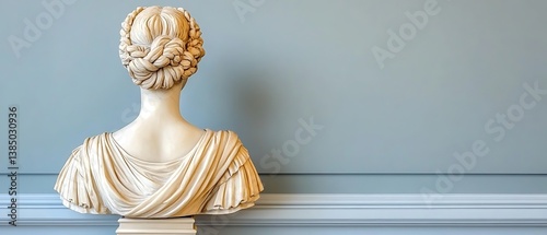 Classical Bust in Museum Gallery photo