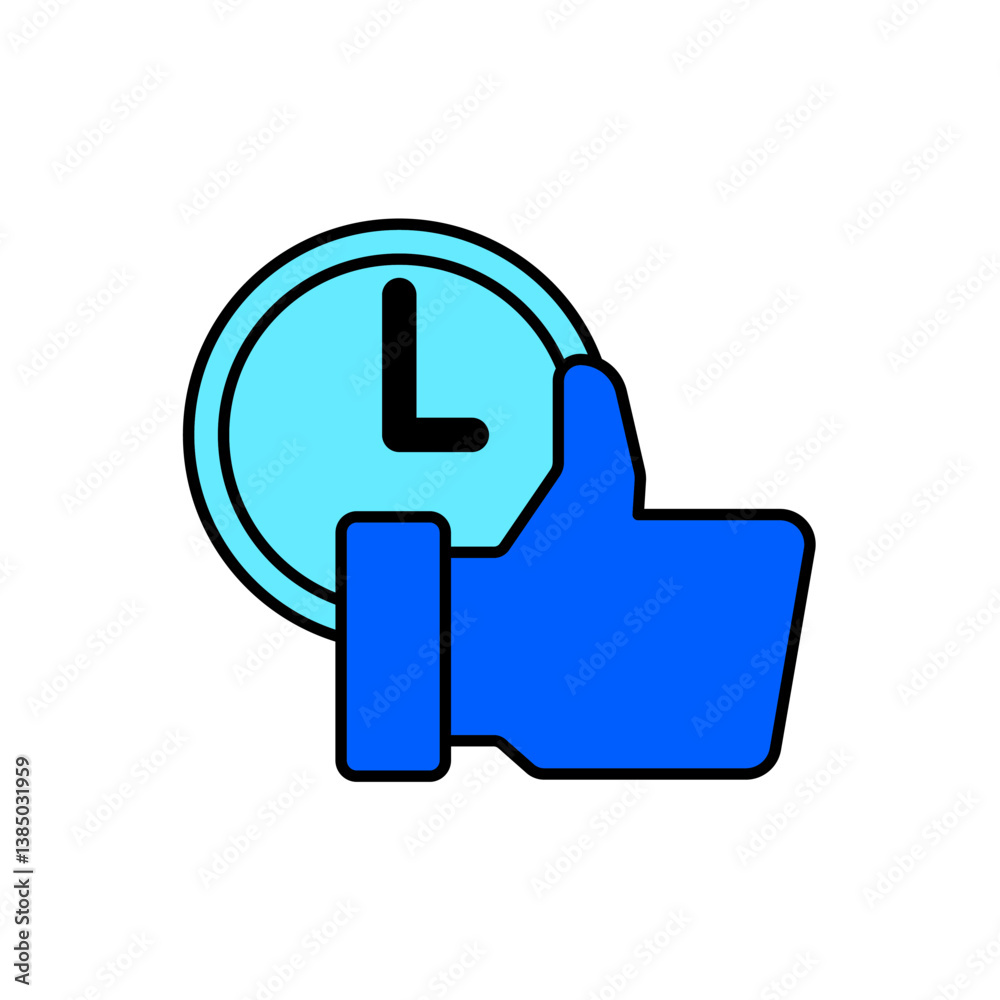 Icon a punctuality, isolated against a clean background. Icon a punctuality, isolated against a clean background.