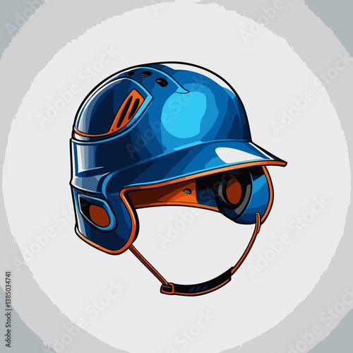 baseball helmet vector for graphic design needs