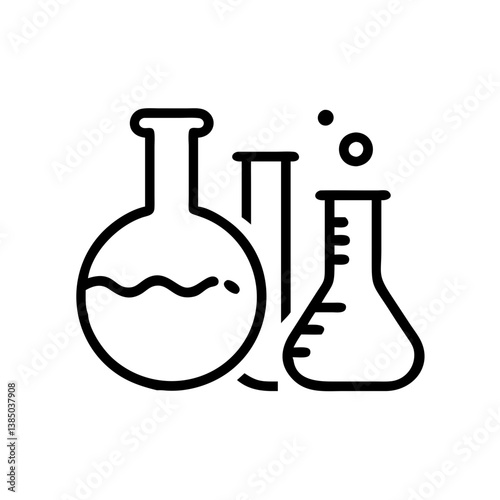 Medical laboratory blood, urine, sperm and stool test editable stroke outline icons set isolated on white background flat vector illustration.