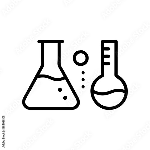 Medical laboratory blood, urine, sperm and stool test editable stroke outline icons set isolated on white background flat vector illustration.