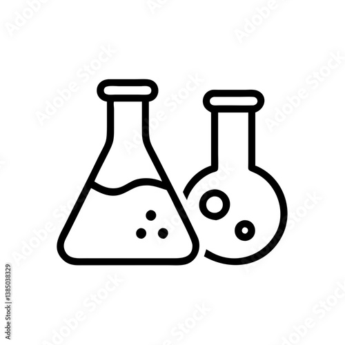 Medical laboratory blood, urine, sperm and stool test editable stroke outline icons set isolated on white background flat vector illustration.