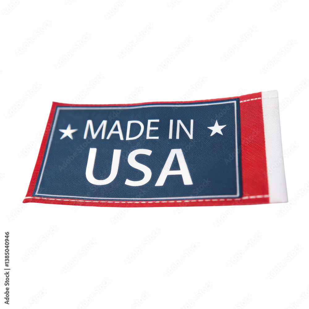 Fototapeta premium A fabric label prominently displaying the text 
