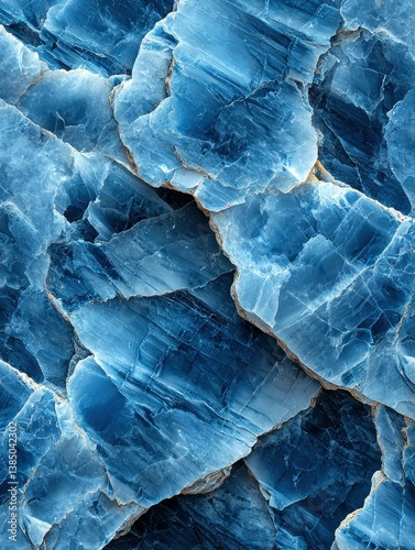 Stunning Blue Gemstone: A Close-Up of  Intricate,  Textured  Mineral