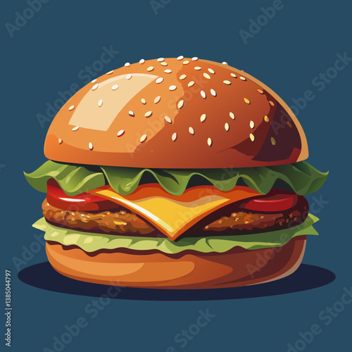 Fresh Big chicken burger with double cutlet fries and cola on craft paper Fat unhealthy street food Copy space