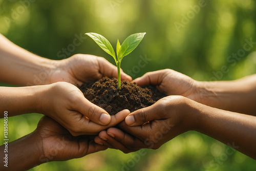 Zusammen Wachsen: Gemeinschaft und Natur, generative ai