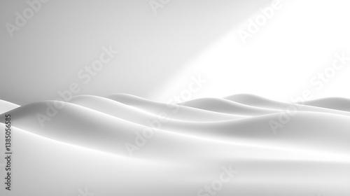 A sleek, minimalist white background with subtle textured gradients, soft shadows, and smooth lighting, ideal for product photography and branding