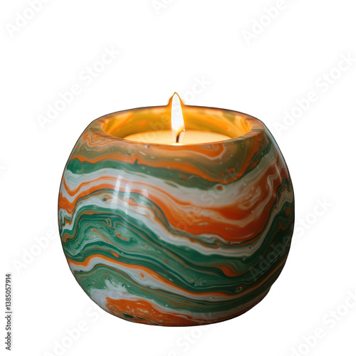 Swirled Candle, Relaxing Image