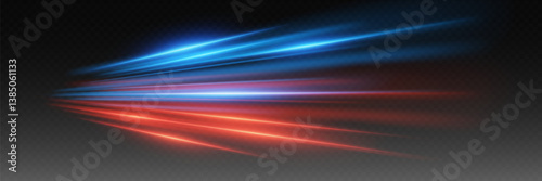 Abstract light trace of lines and speed.
