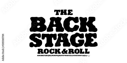 Display Font. Groovy Font. Melt Font. Creative Hand Drawn Uppercase Number Symbol. Street Art Classic Lettering Fashion Designs Typography modern serif  decorative vintage concept vector illustration