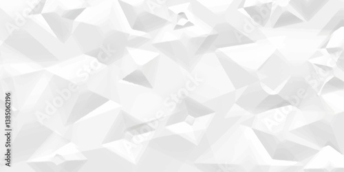 The texture of white paper is crumpled Background Old vintage page Hardboard with copy space for text