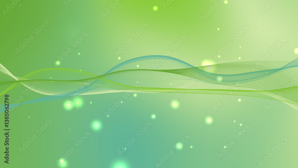 Abstract green and blue background with glowing lights Abstract green and blue background with glowing lights