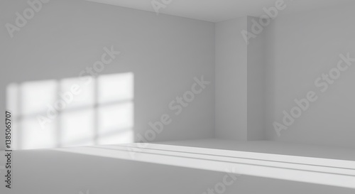 Wallpaper Mural Minimalist architecture emphasizing subtle light play on a pristine white backdrop Torontodigital.ca