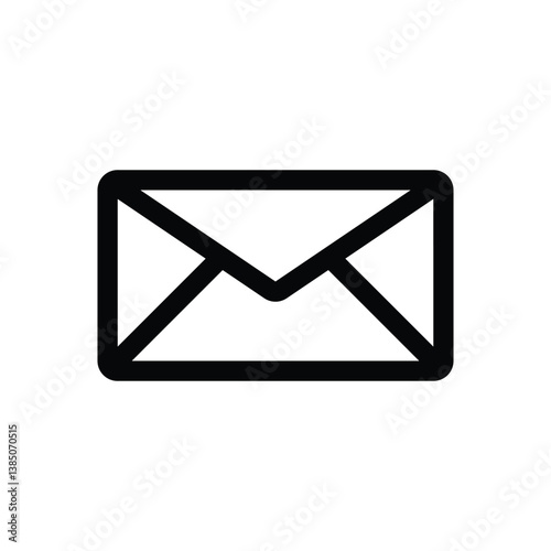 E-mail icon, Mail symbol for web, Envelope icon, email icon sign symbol in line icon style, Email sign vector illustration.