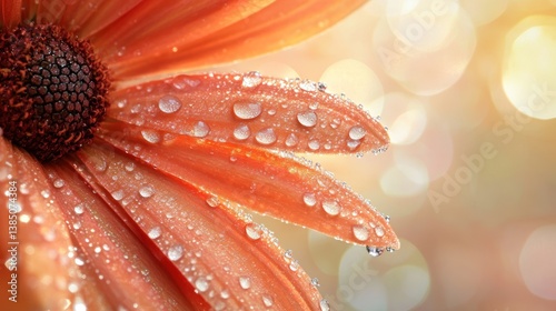 Dew-kissed flower petals