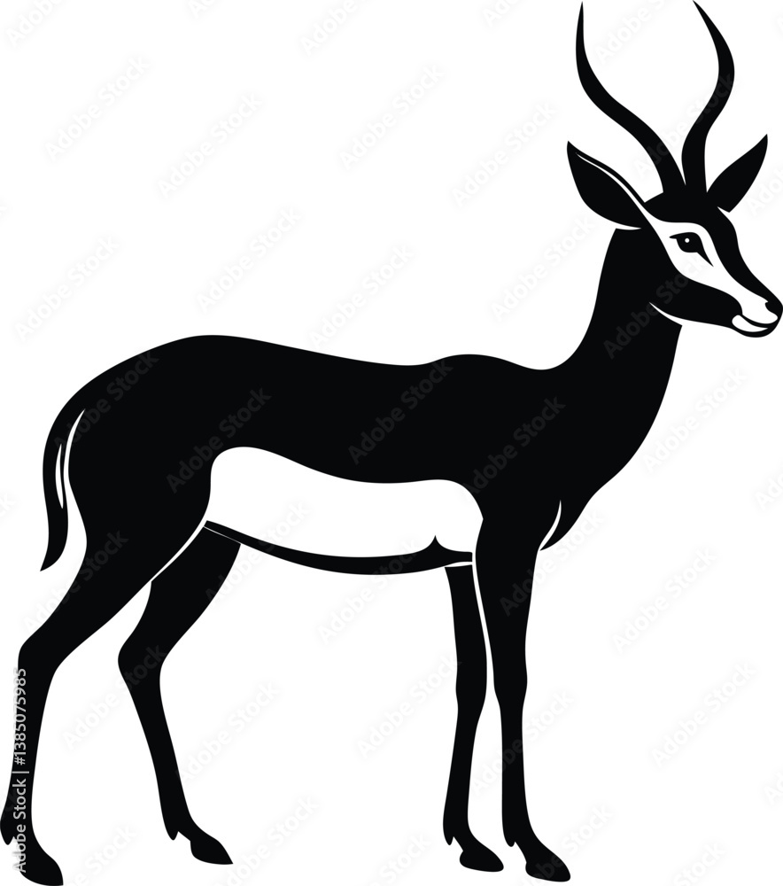 Fototapeta premium deer silhouette vector