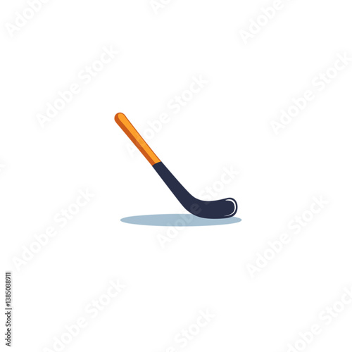 Hockey stick illustration on a white background  