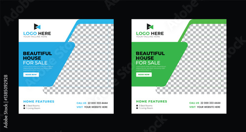 Elegant House Sale Social Media Post Template, Social Media Post Template, Facebook Post, ,LinkedIn Post	
