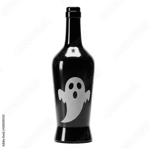 Halloween Ghost Wine Bottle Design