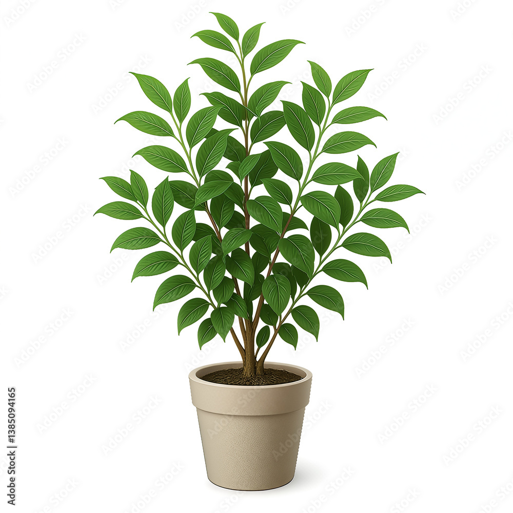 Obraz premium Ficus tree in pot