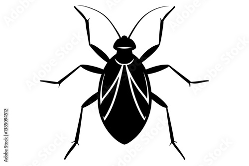Insect icon silhouette vector illustration