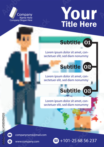 A3/A4 poster template with outlined text. Great for event, promo, or announcement design