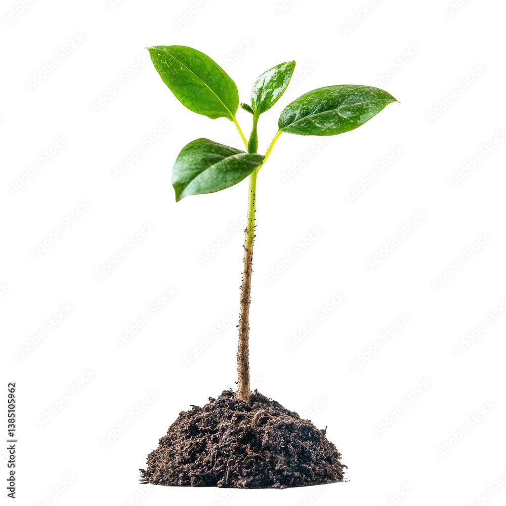 Money Plant Sprout on transparent background Money Plant Sprout on transparent background