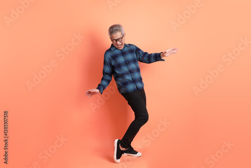 50s Asian Man in casual clothes