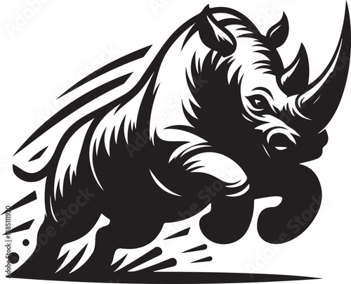 Wallpaper Mural Rhino logo vector Torontodigital.ca