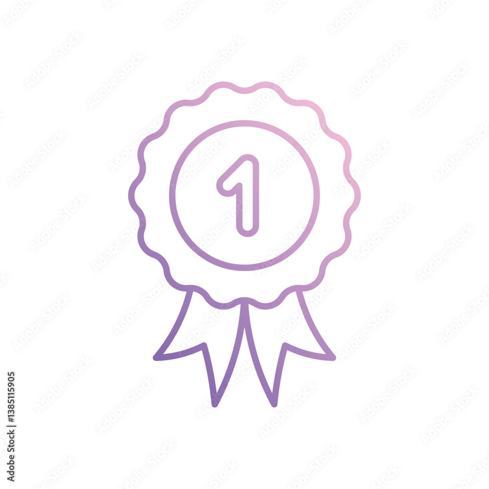 Medal icon isolated on a white background. Vector illustration. Medal icon isolated on a white background. Vector illustration.