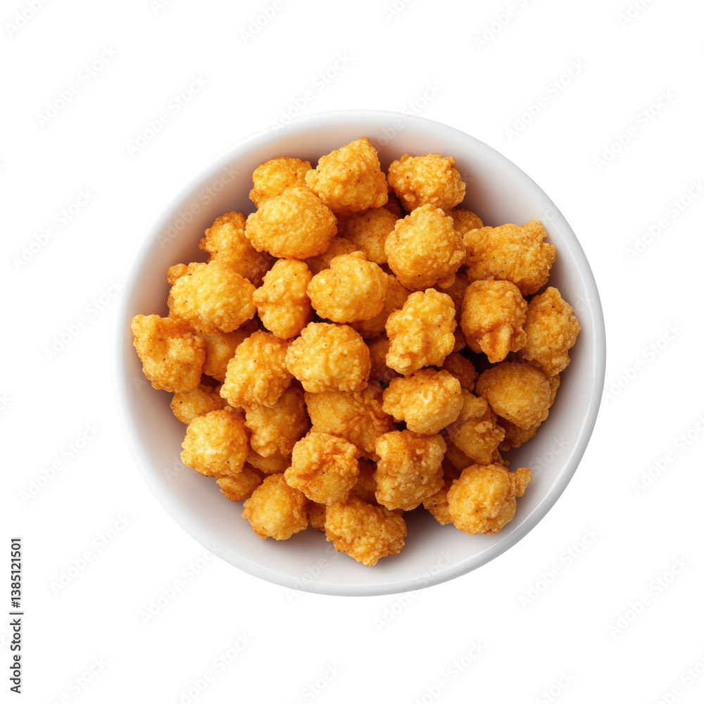 Popcorn Chicken Delight on transparent background Popcorn Chicken Delight on transparent background