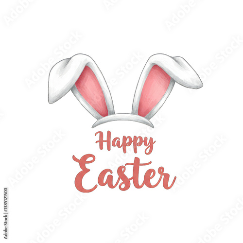 Happy Easter Bunny Ears Design