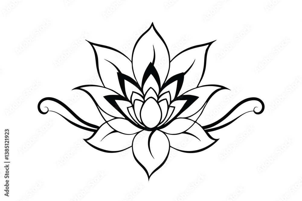 vector illustration of a lily flower vector illustration of a lily flower