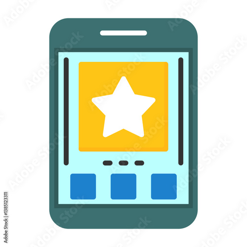Star Flat Icon Style