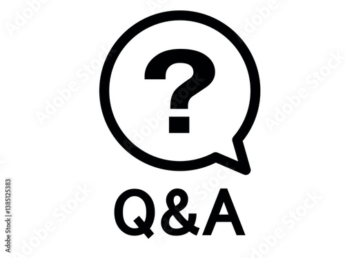 Question mark icon vector . Question mark icon in chat bubble. Vector illustration.