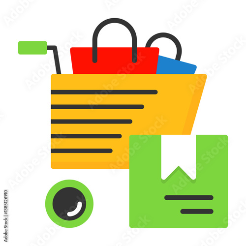 Bulk Purchase Flat Style Icon