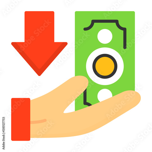 Cashback Flat Style Icon