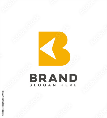 Free Download Modern B Letter Logo Design Brand Identity Arrow - GFXLoad