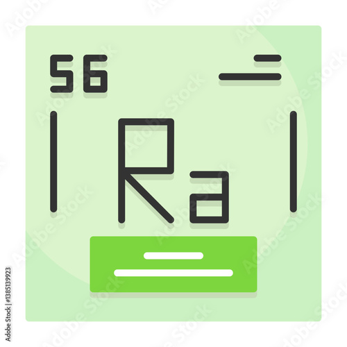 Radium Flat Style Icon