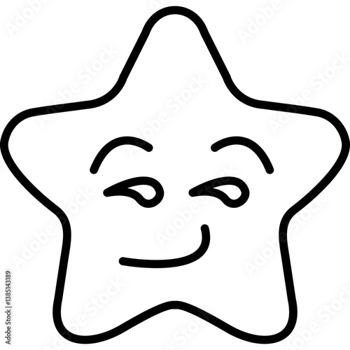 Smirking Star Icon