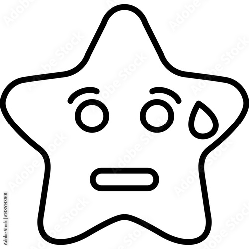 Embarrassed Star Icon