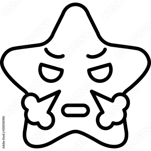Angry Star Icon