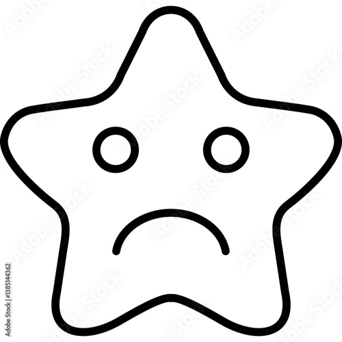 Sad Star Icon