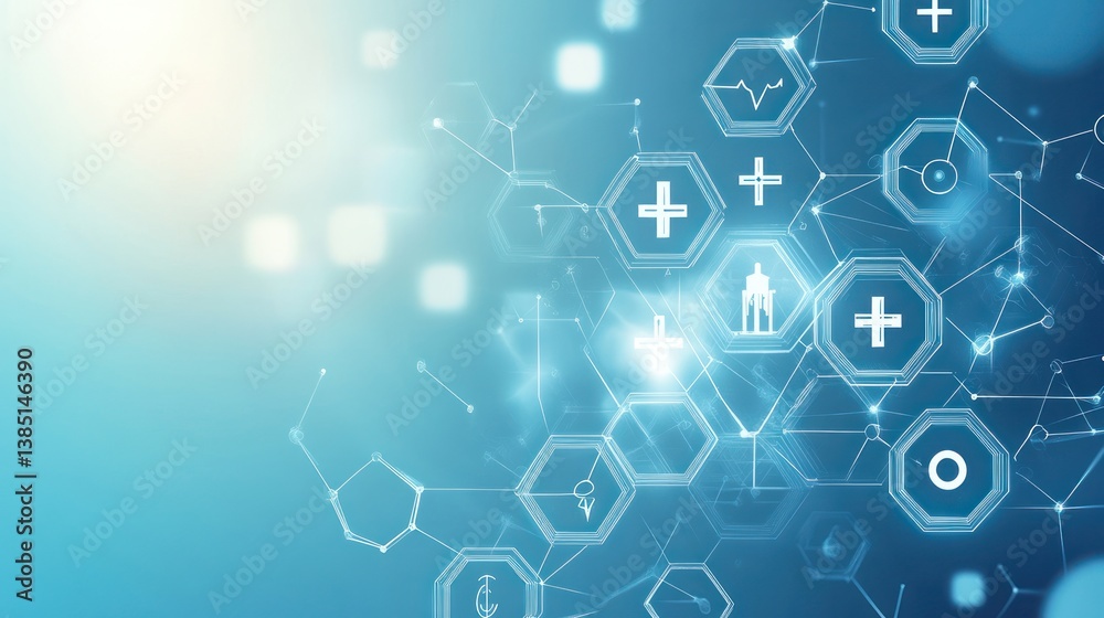 Abstract medical network background (1)