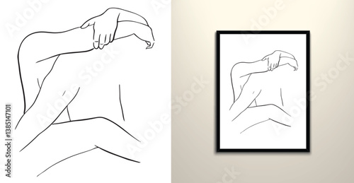 couple hug wall art decor