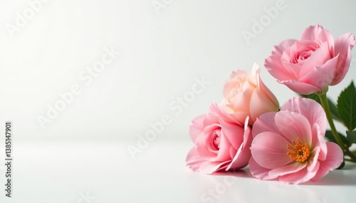 Wallpaper Mural Crisp white background, perfect for product display, mockup, clean lines, template Torontodigital.ca