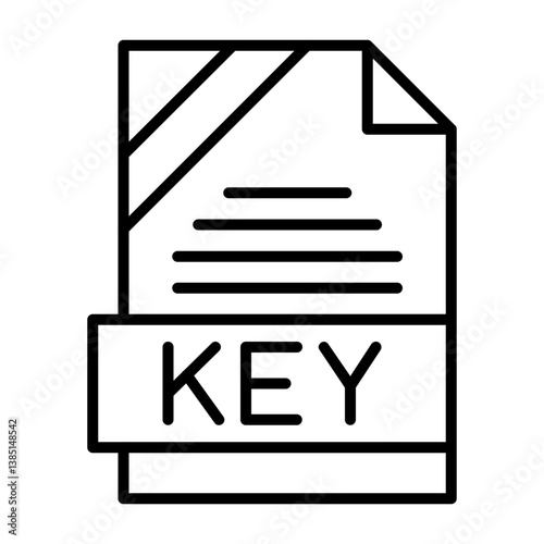 3G2 File Format Outline Style Icon
